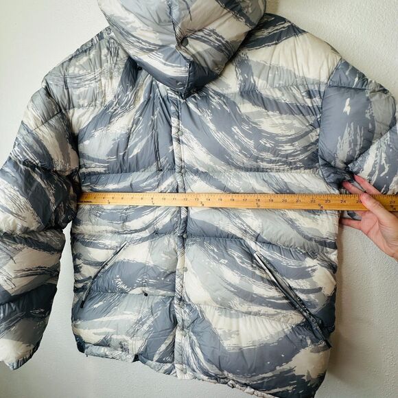 Moncler Genius Muted Cream Blue Gray Sage Army Paint Swatch Hooded Down Jacket S - Picture 16 of 16